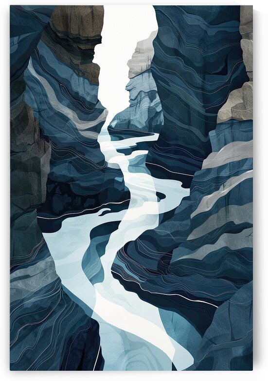 Azure Canyon Flow 5H9N2Z 55 by Abstract Rebellion