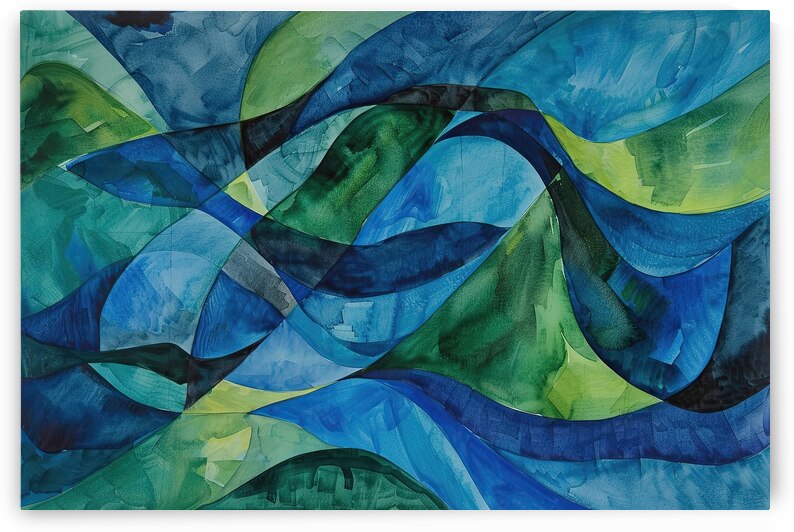 Azure Currents Intertwined 5H2N9Z 55 by Abstract Rebellion