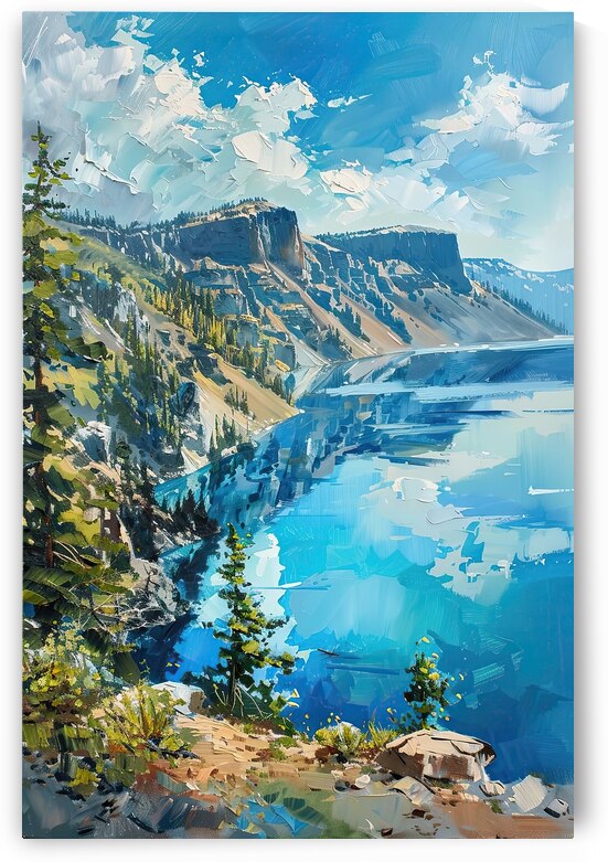 Azure Depths Crater Lake 78HNP 53 by Abstract Rebellion