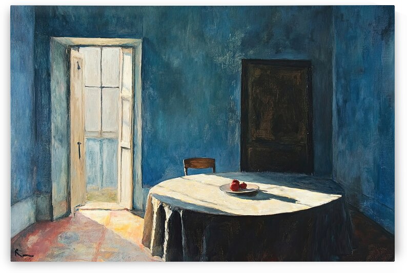 Azure Dining Room K8H9P2 55 by Abstract Rebellion