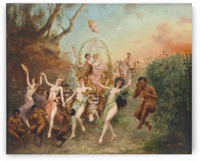 Fest Der Faune Und Nymphen [1905] by Moritz Stifter [1857–1905] by MyCozyFineArt