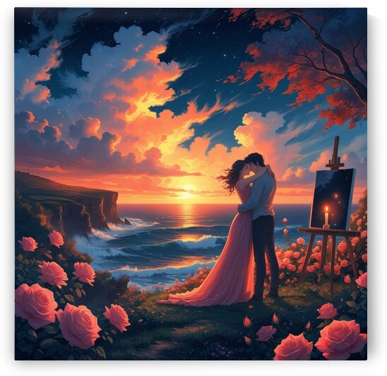 Eternal Embrace at Sunset by faty