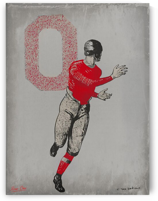 Early 1900s Ohio State Football Art by Row One Brand