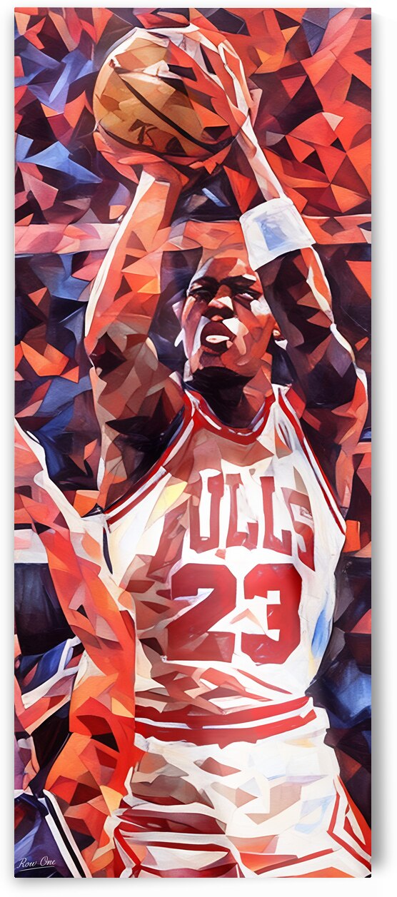 Michael Jordan Jump Shot Painting by Row One Brand