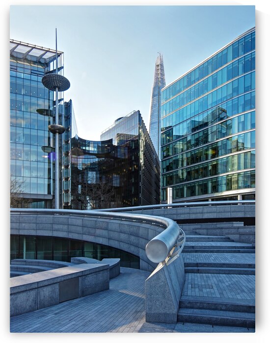 London South Bank Near City Hall by Gill Billington