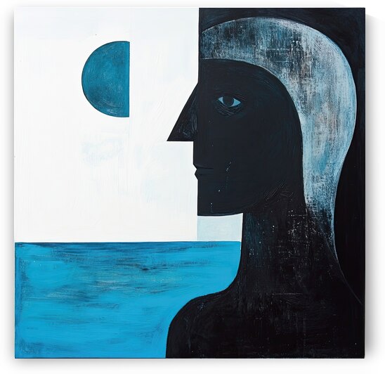 Azure Gaze Across Time 7P3H9N 55 by Abstract Rebellion