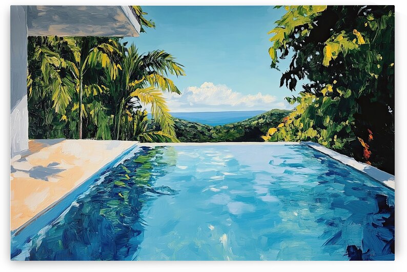 Azure Infinity Pool H3N9P2 55 by Abstract Rebellion