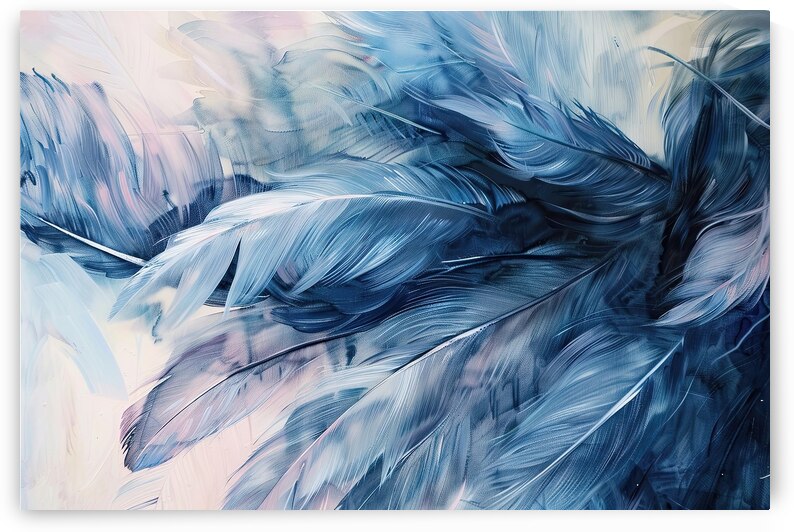 Azure Plumage Cascade H2N9P2 55 by Abstract Rebellion