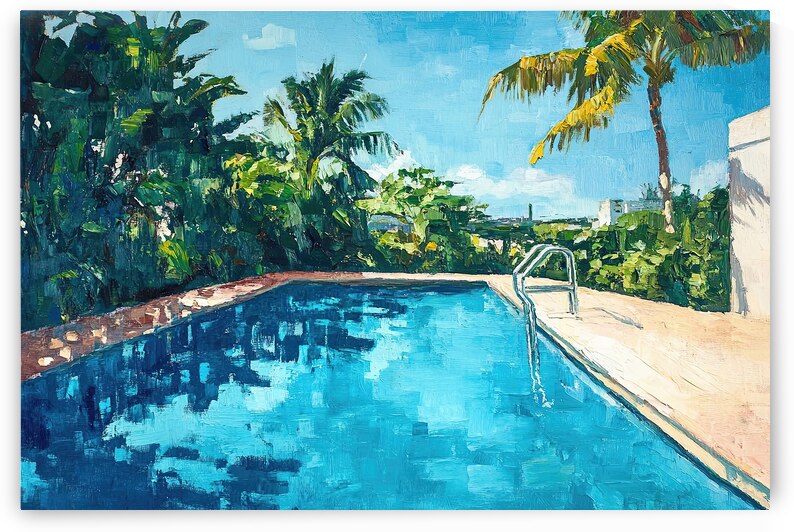 Azure Pool Reflections 7H3N2P 51 by Abstract Rebellion