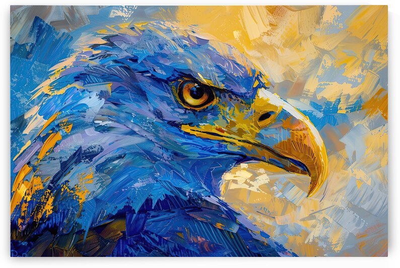 Azure Raptor Vision 92HJ8P 58 by Abstract Rebellion