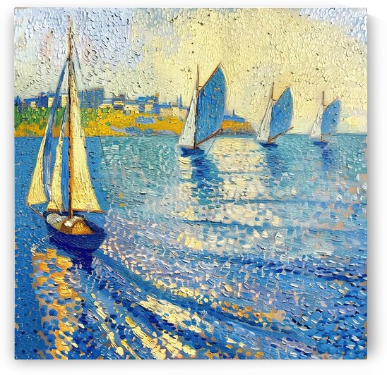 Azure Regatta Glow H9P4N2 57 by Abstract Rebellion