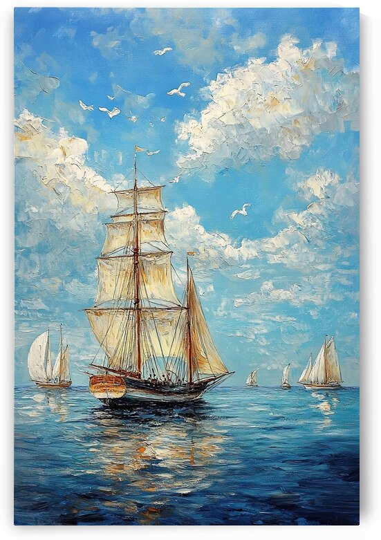 Azure Regatta Daybreak H2N9P2 50 by Abstract Rebellion