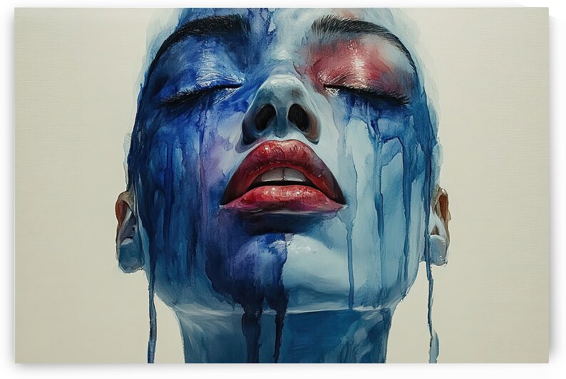 Azure Tears Flowing Down 238VN9 58 by Abstract Rebellion