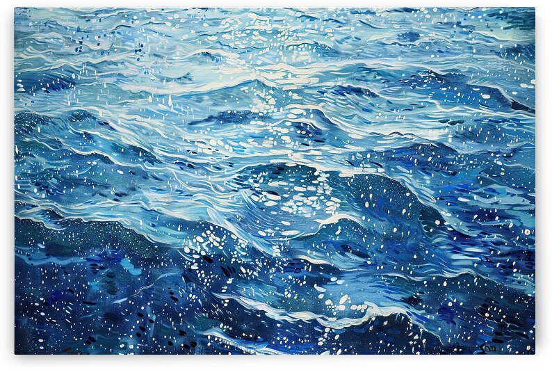 Azure Waves Dance H29PNZ 55 by Abstract Rebellion
