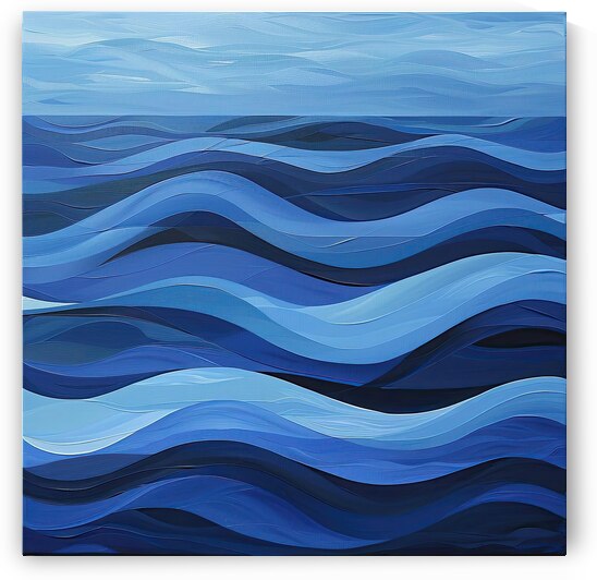 Azure Waves Rhythm H2N9P4 57 by Abstract Rebellion