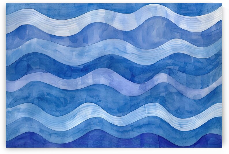 Azure Waves Rhythm H2N9C4 47 by Abstract Rebellion