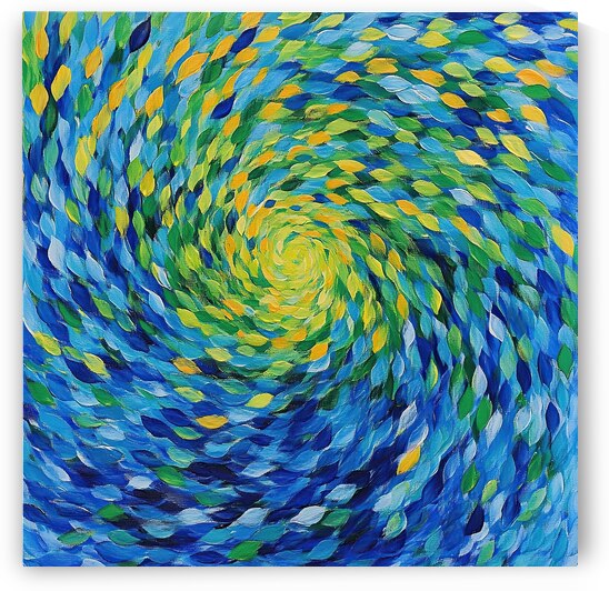 Azure Whirlpool Dance H92P3Z 50 by Abstract Rebellion