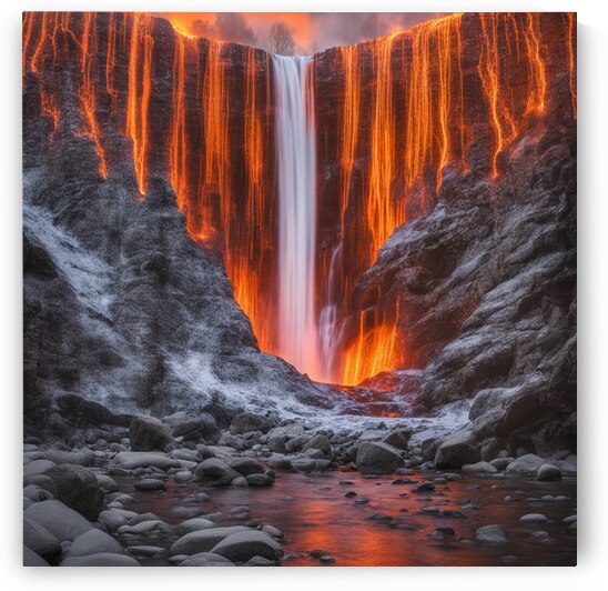 Fire Waterfall by CouplesTravels