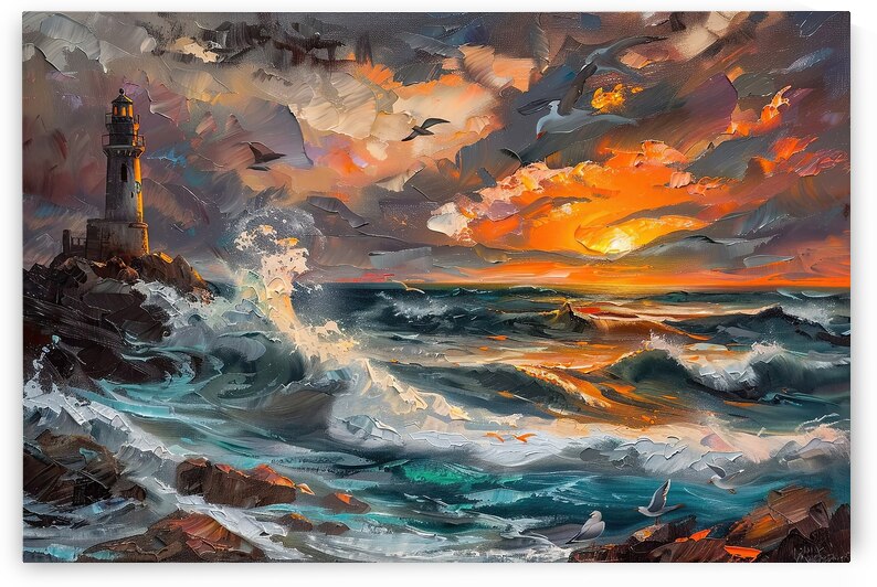 Beacon At Sunset 29HBCJ 55 by Abstract Rebellion