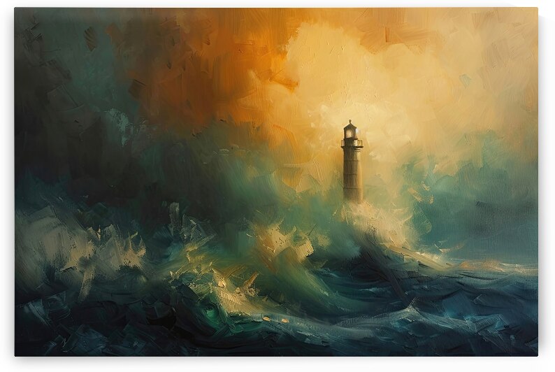 Beacon of Hope Amidst Storm Z92H5N 56 by Abstract Rebellion