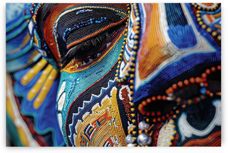 Beaded Visage Dreams H92J5Z 62 by Abstract Rebellion