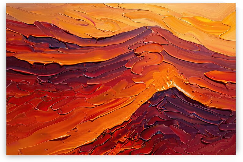 Blazing Sunset Ridges H92N5Z 55 by Abstract Rebellion