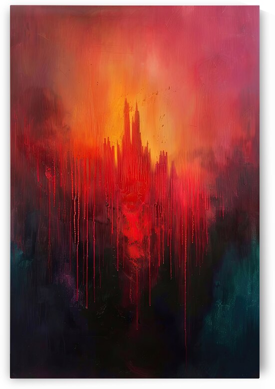 Bleeding Cityscape KH295N 55 by Abstract Rebellion