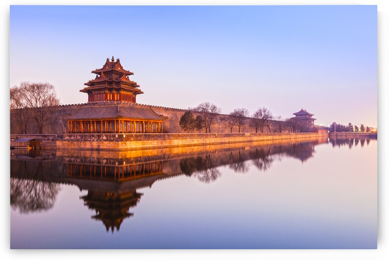 Wall and Moat Forbidden City Beijing by Travelling Light