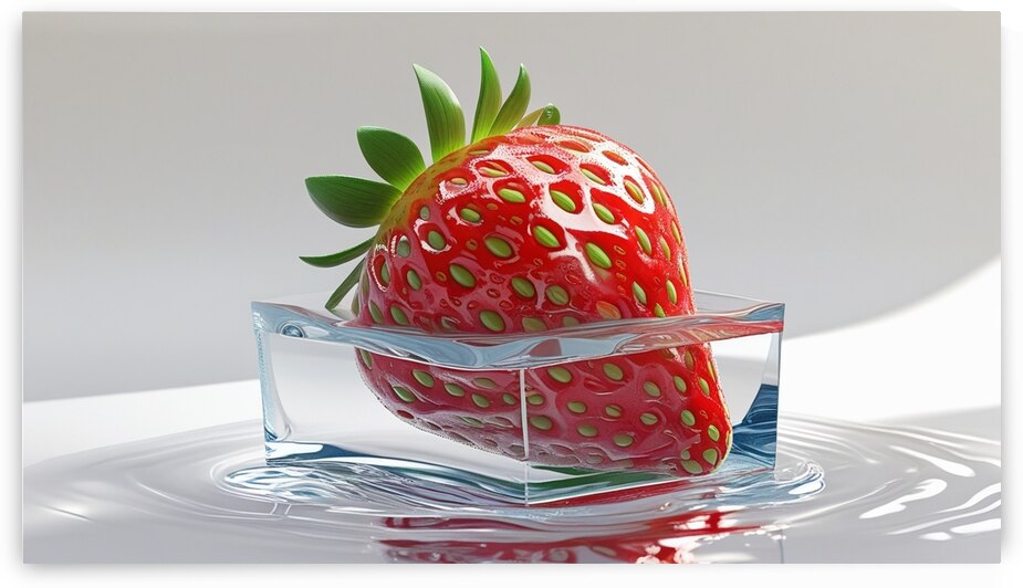 Frozen Essence: The Surreal Harmony of Nature and Ice  by Mohammed adam