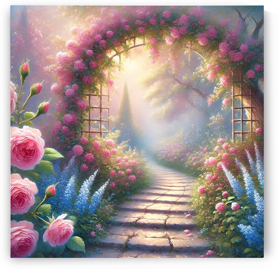 Rose Garden Wall Ar by GloriaDesigner