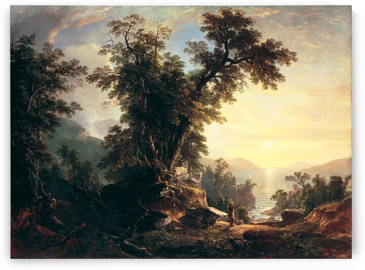 The Indian’s Vespers by Asher Brown Durand [1796–1886] by MyCozyFineArt