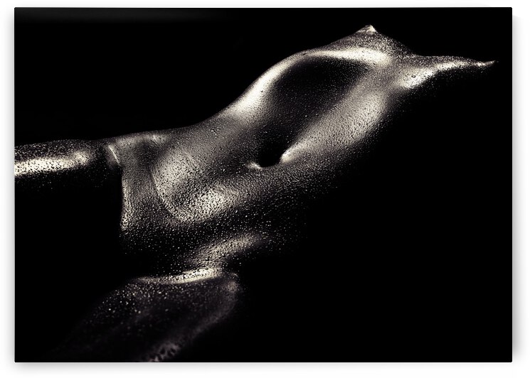 Woman wet bodyscape 2 by Johan Swanepoel