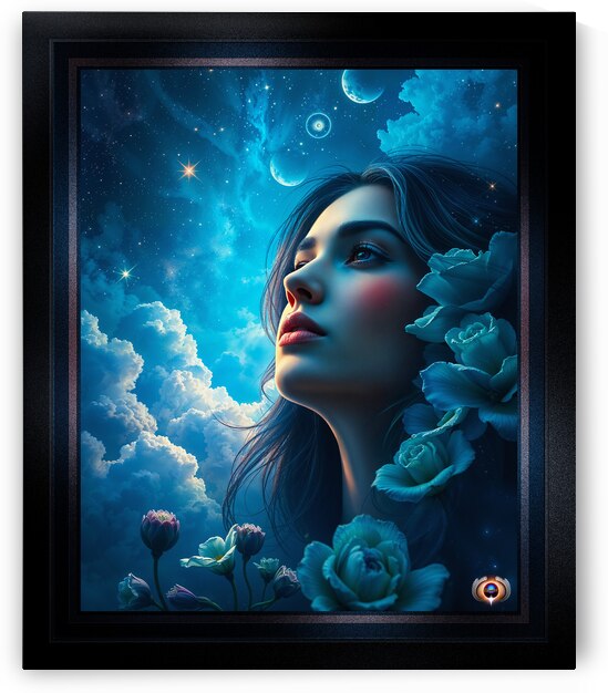 Lyra Aurelia Cosmic Dreamlike Portrait Of Celestial Wonder Captivating AI Concept Art by Xzendor7 by xzendor7