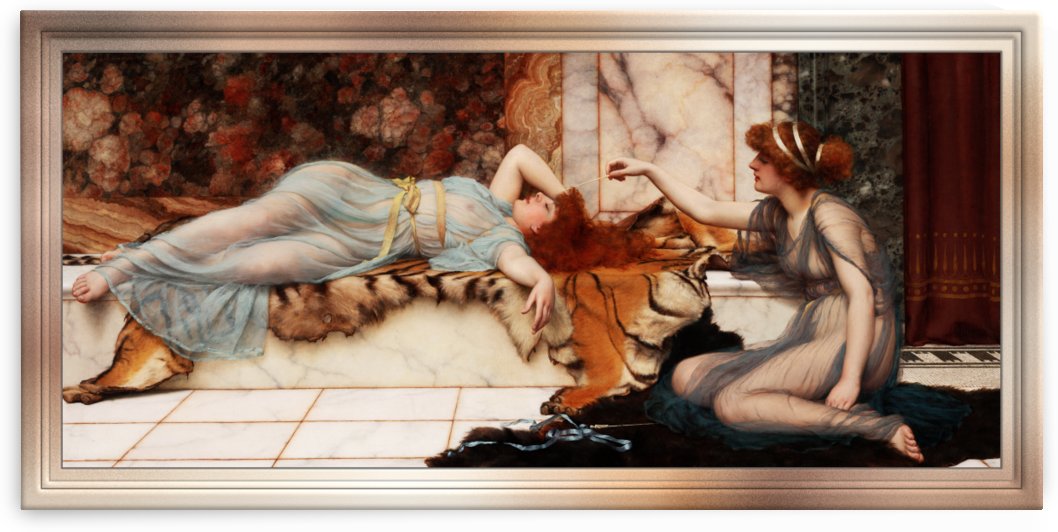 Mischief and Repose by John William Godward by xzendor7