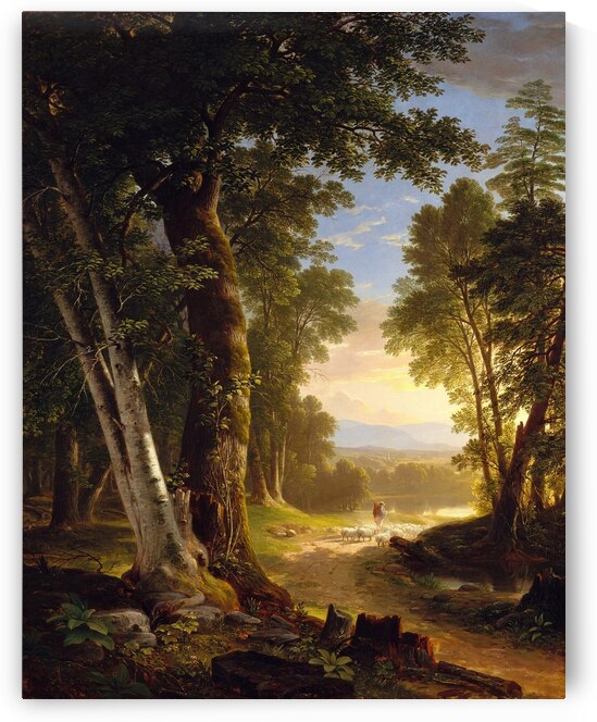 The Beeches [1845] by Asher Brown Durand [1796–1886] by MyCozyFineArt