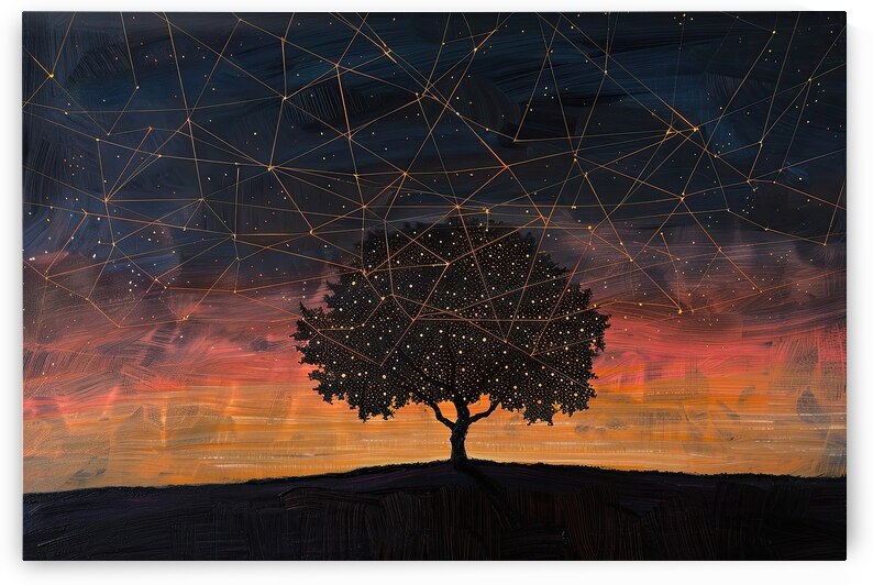 Celestial Tree Connection Y92H5N 60 by Abstract Rebellion