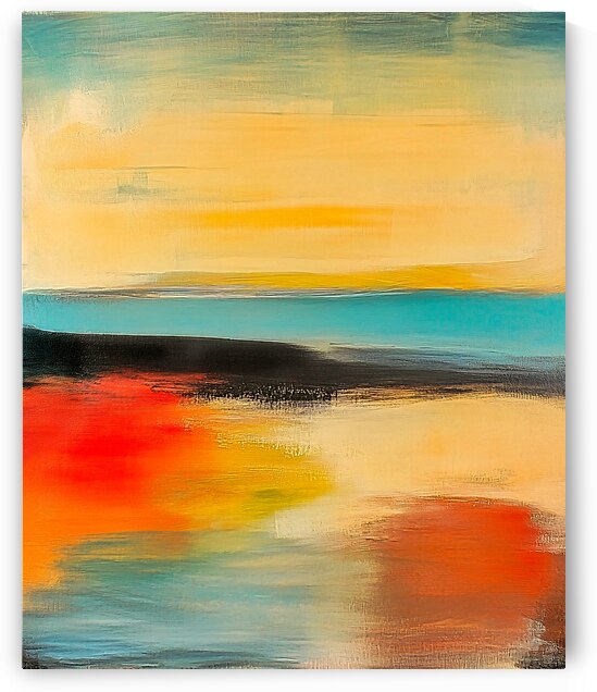 Abstract Land and Sea by Travelling Light