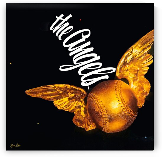 1967 California Angels Vintage Art by Row One Brand