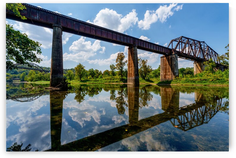 Cotter Bridges And Reflections by Jennifer White