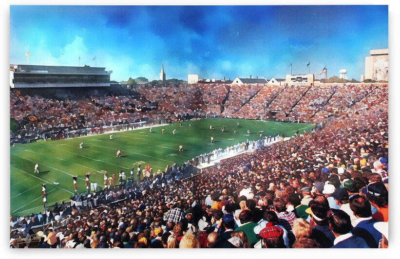 1986 Notre Dame Gameday by Row One Brand