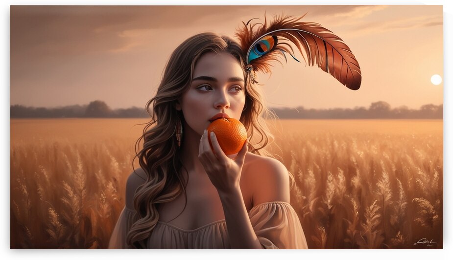 JEUNE FEMME POMME by INKWELL