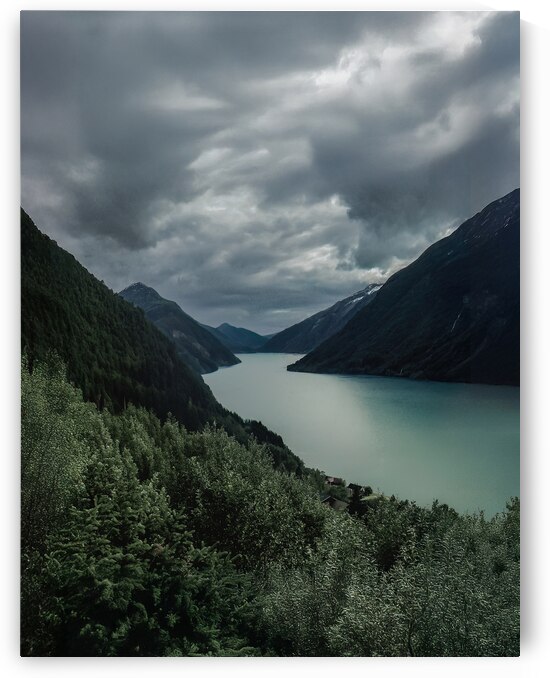 Norwegian Fjaerland Fjord Silhouette by Norma Brandsberg Photography