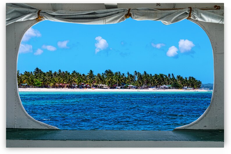Tropical Island Boat Window View  by Bo Insogna