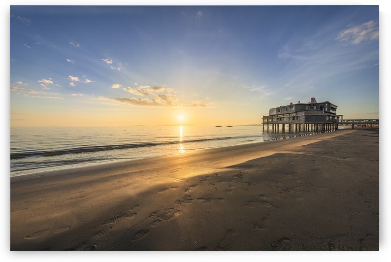 Follonica beach at sunset by Stefano Orazzini