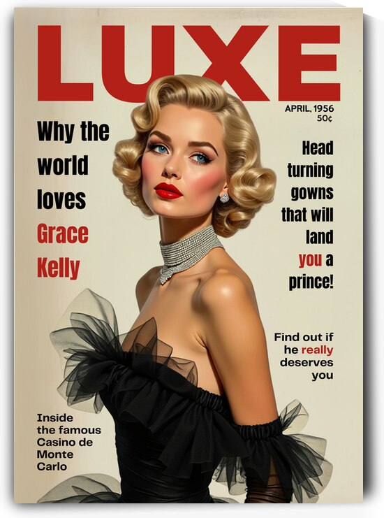 Grace Kelly Cover Art Print by Tricky Rabbit Art
