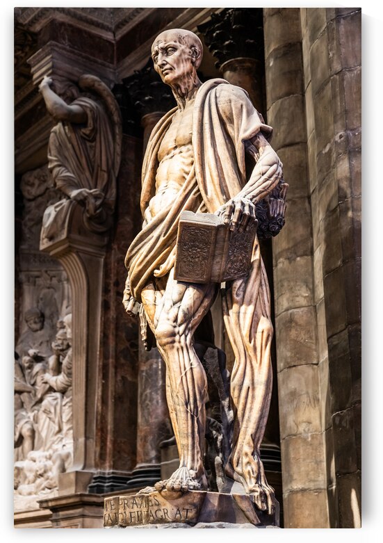 Statue of Saint Bartholomew flayed   San Bartolomeo Scorticato   by Paolo Modena
