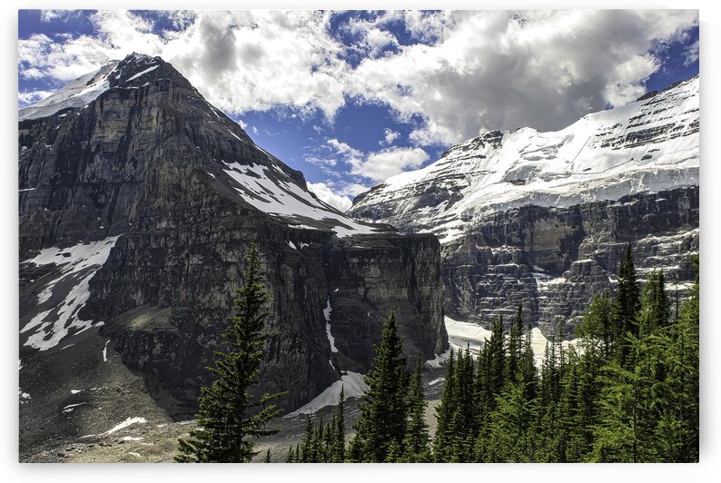Canadian Rockies Lake Louise Near the Glacier Summit by Samuel Unger
