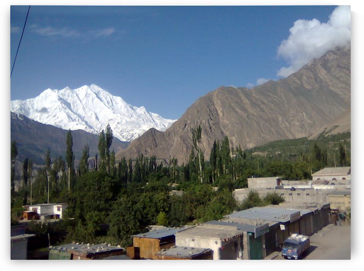 Rakaposhi Peak view from Aliabad Gilgit Baltistan Pakistan by Hafiz Muhammed Usman