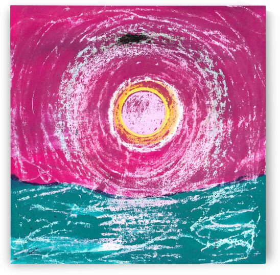 Seascape at Sunset by Robert Burton