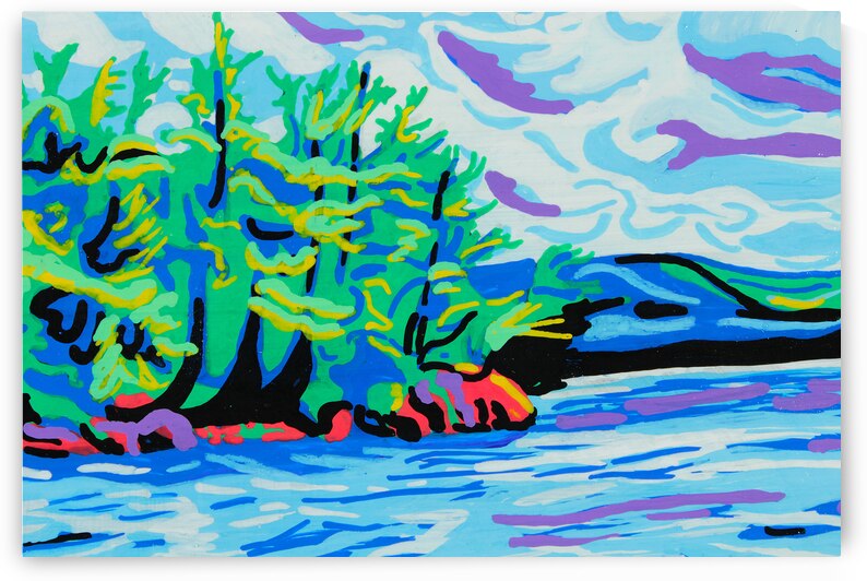 Ahern - Acrylic Marker Drawing by Holly Heath